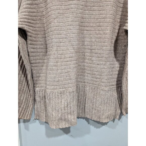 Anthropologie Moth Tisbury Turtleneck Pullover Sweater Tan Knit Womens Large - Picture 14 of 16